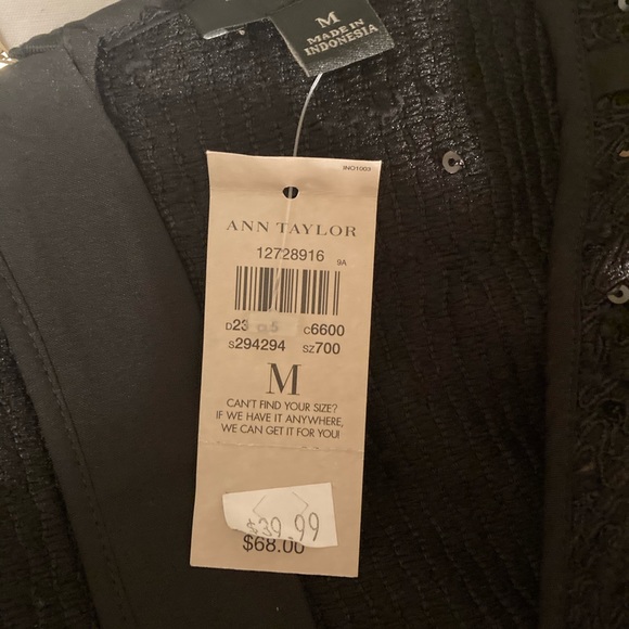 ANN TAYLOR sequined sleeveless top - Picture 3 of 10